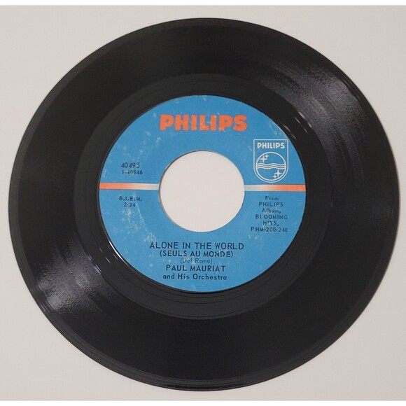 Paul Mauriat 45 RPM Love Is Blue (L'amour Est Bleu)/Sunny - Philips VG+ Pop '67 - Picture 3 of 3